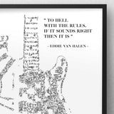 Biographie de Eddie Van Halen illustrée et histoire de la Frankenstrat biopic