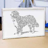 Un cadeau original pour les fans du Bouvier Bernois - un portrait de la race