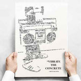 Ghetto Blaster Poster : vibrate the concrete