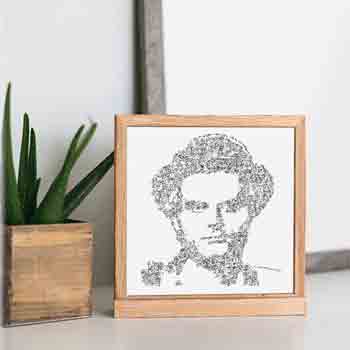 Terence Hill black and white print