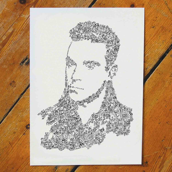 take that portrait of robbie williams from stoke on trent