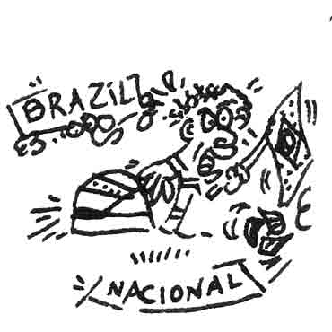 Ayrton Senna drawing formula one 1 brazil nacional