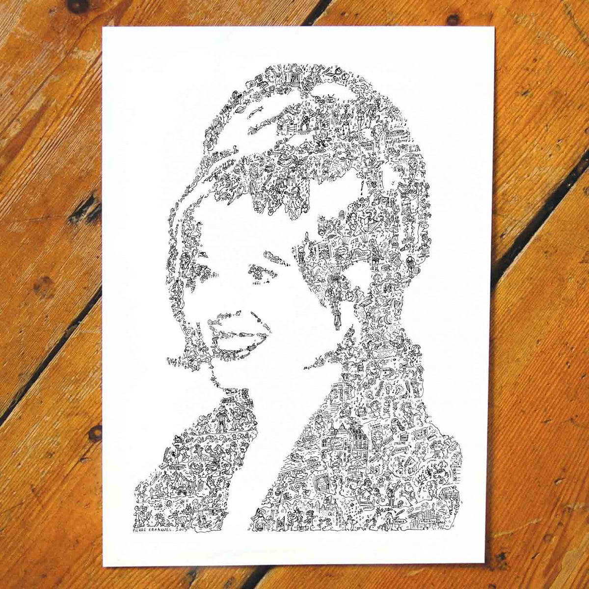 Poster / Tableau Déco Mylène Farmer En Papier - Neuf - Idée Cadeau Fan