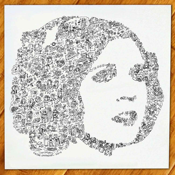 Princess Leia doodle poster