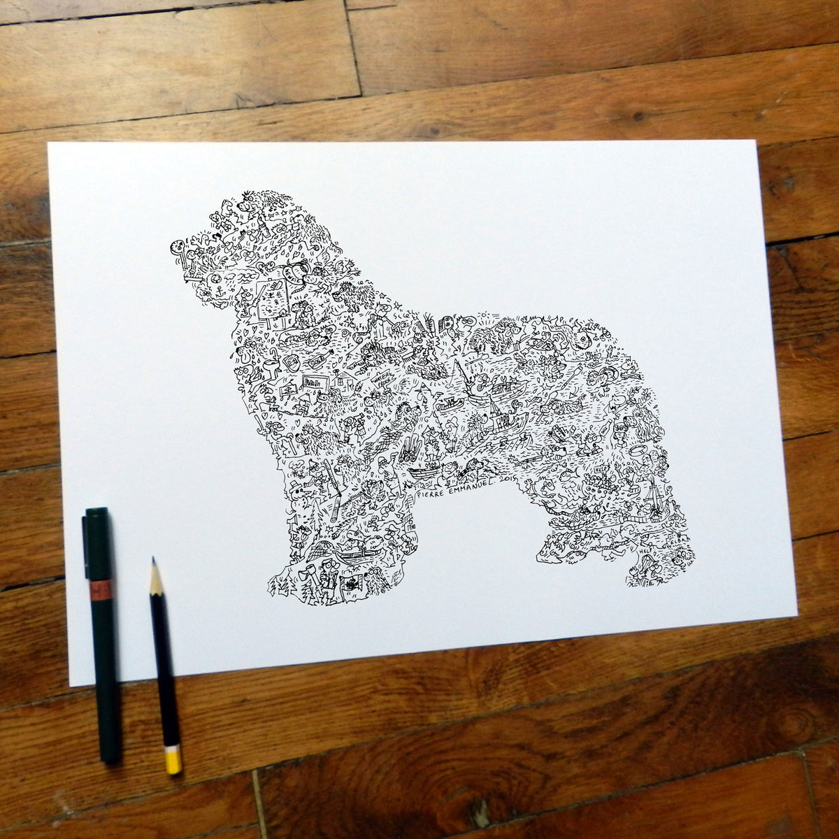 A Terrific Art Gift for Newfoundland Dog Lovers – drawinside