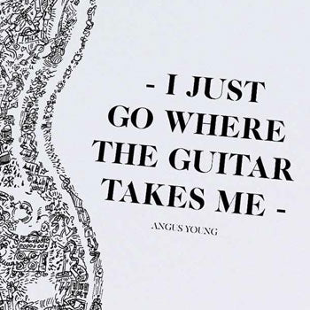 Short guitarist Quotes Art Illustrated