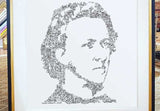 Frederic chopin - une illustration originale du pianiste avec son portrait biographique