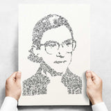 RBG biography : A - Draw My Life - Ruth Bader Ginsburg portrait