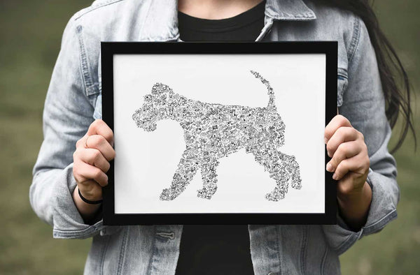 wire haired fox terrier drawing