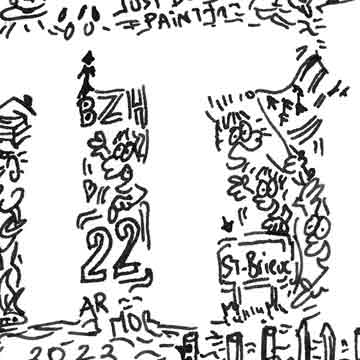 detail dessin ville saint brieuc 22 bzh