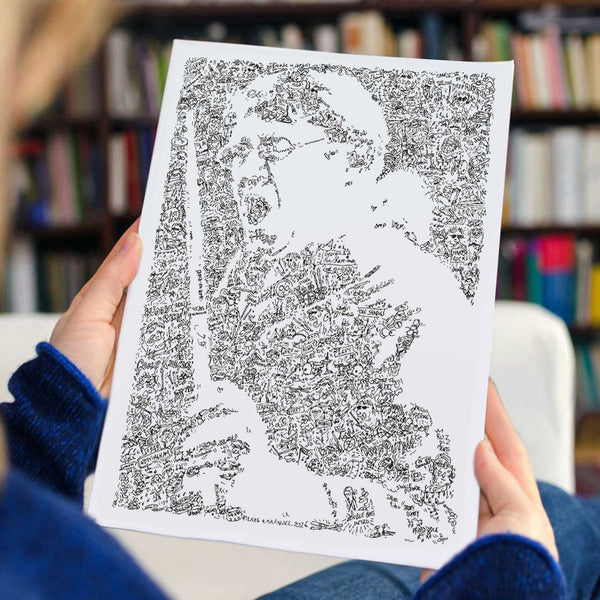 ian paice drawing portrait