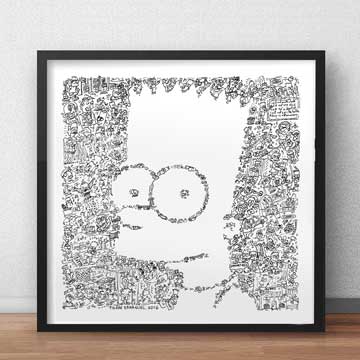 bart simpson doodle drawing