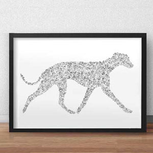 whippet dog personality print