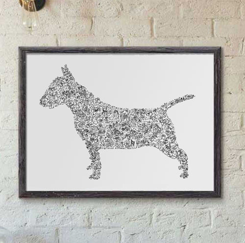 English Bull Terrier print