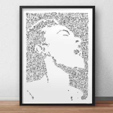 Billie Holliday biography drawing doodle art drawing by drawinside