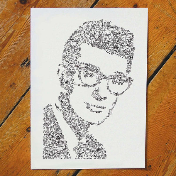 buddy holly drawing inside doodles fun facts