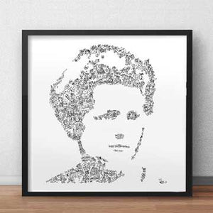 marie curie famous woman in science art print