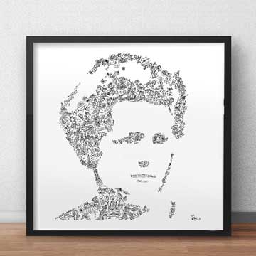 marie curie famous woman in science art print