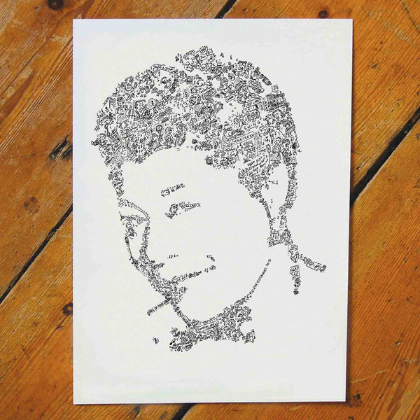 hand drawing portrait of the lady of swing Ella Fitzgerald