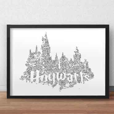 hogwarts print perfect harry potter fan gift