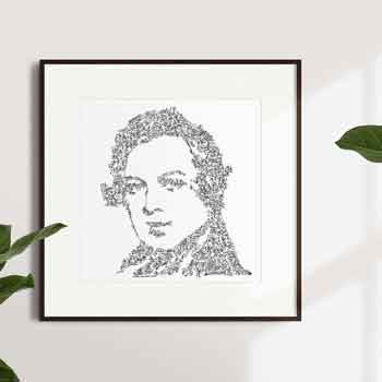 robert schumann biography ink drawing with facts detail