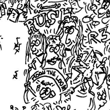 rush band comics drawing
