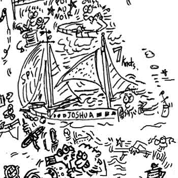 detail dessin illustration joshua ketch bateau