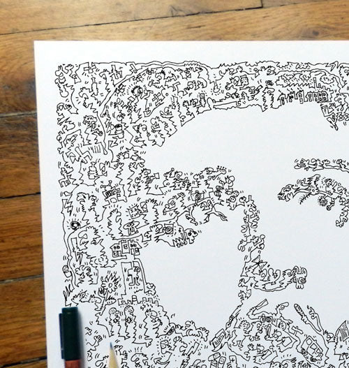 Ian Curtis doodle art by pierre emmanuel