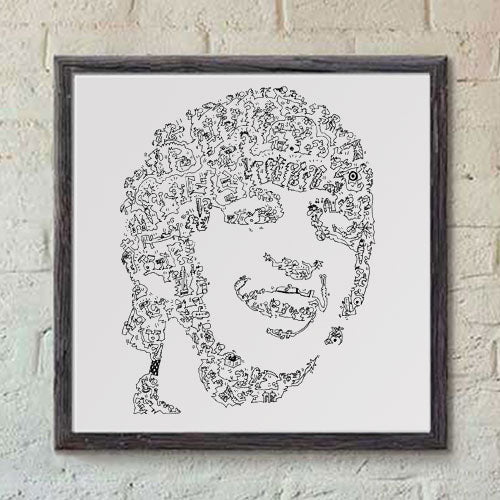 Ringo Star print with doodles