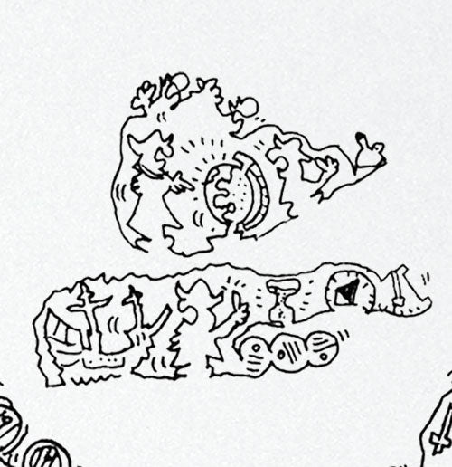Christopher Columbus doodle artwork scribbling