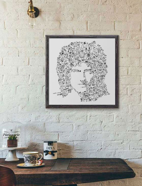 Brian May poster of the guitarist of Queen band