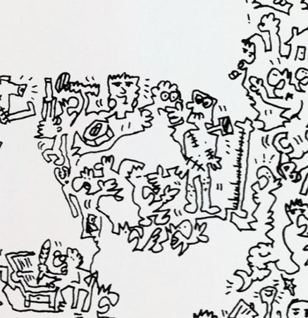 Frankenstein Monster doodle detail by drawinside