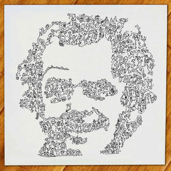 Jack Nicholson movies drawing ink print