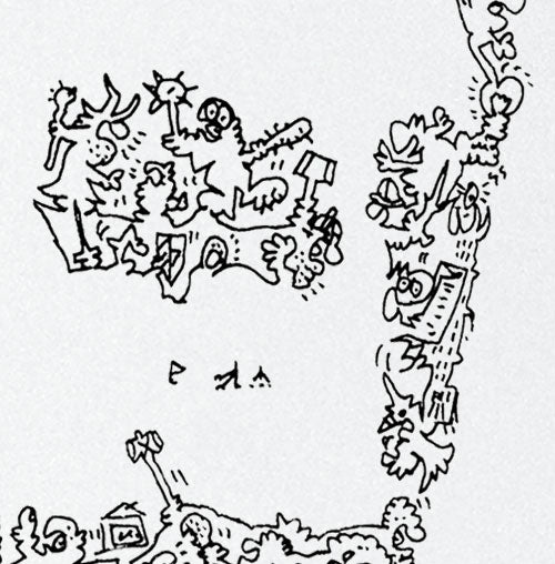 JRR Tolkien middle earth creatures doodle detail