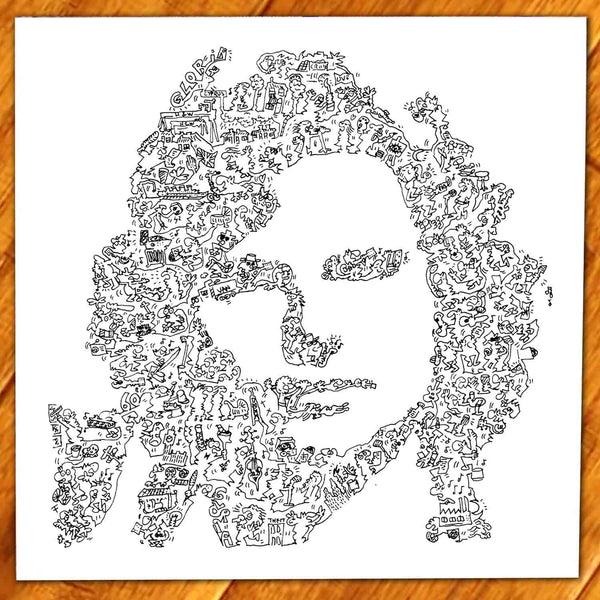 Van Morrison biography drawing draw inside