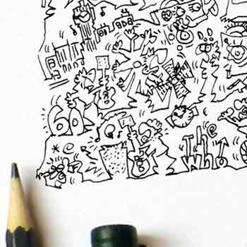 comics bio Peter Townshend windmill guitar move