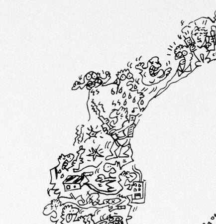 ghostbuster capturing the green slimer ghost