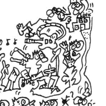 Chris Wolstenholme throwing bass on stage muse comics