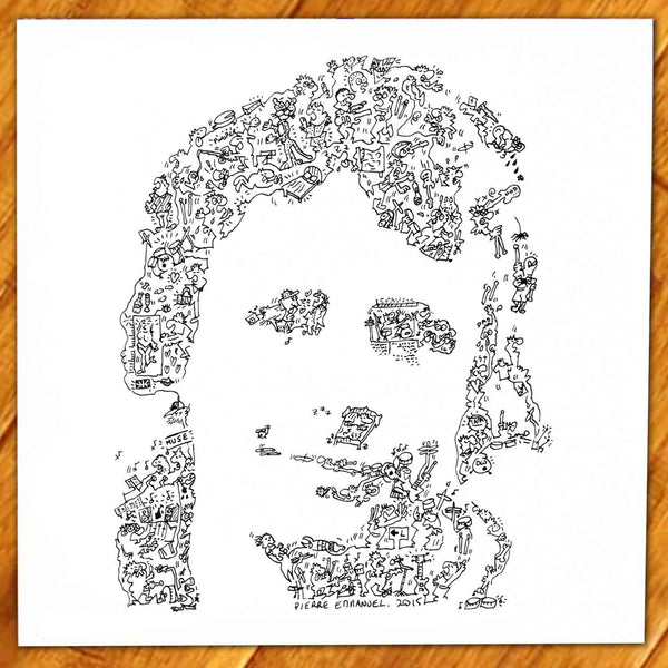 Dominic Howard biography portrait drawing