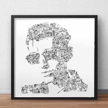 Alex Turner drawing print