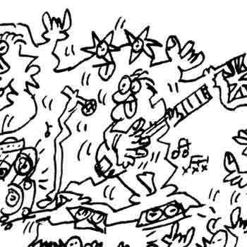 Mark King comics drawing level 42 detail