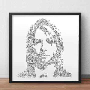 Kurt Cobain art portrait