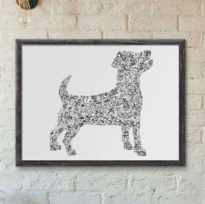 Jack Russell Terrier print