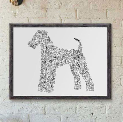 Airedale Terrier print