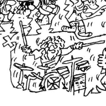 Steven Adler drums guns and roses comics