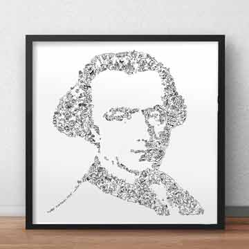 Immanuel Kant art portrait