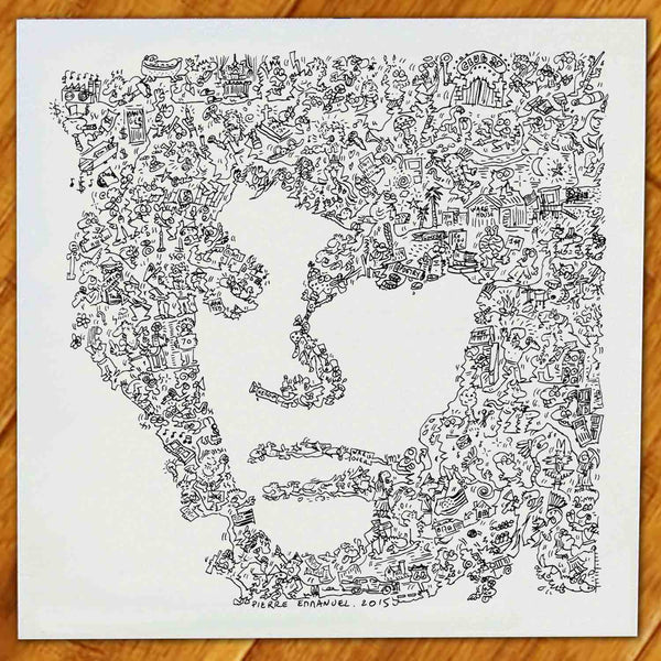 Jim Morrison biography drawing