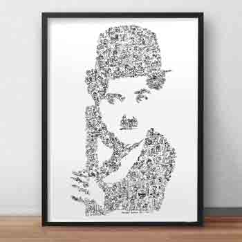 Charlie Chaplin art print