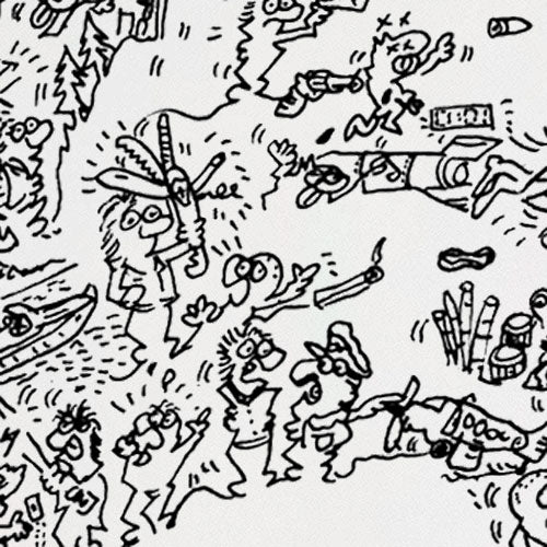 MacGyver doodle art print Richard Dean Anderson portrait