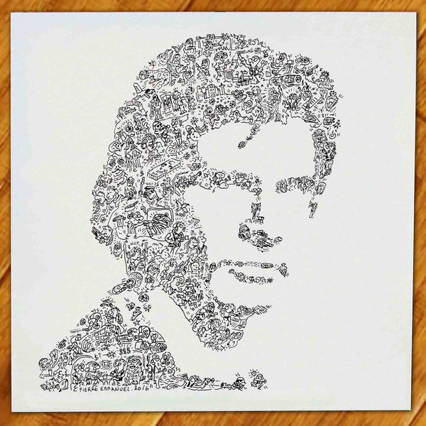 Han Solo doodles drawing with detail